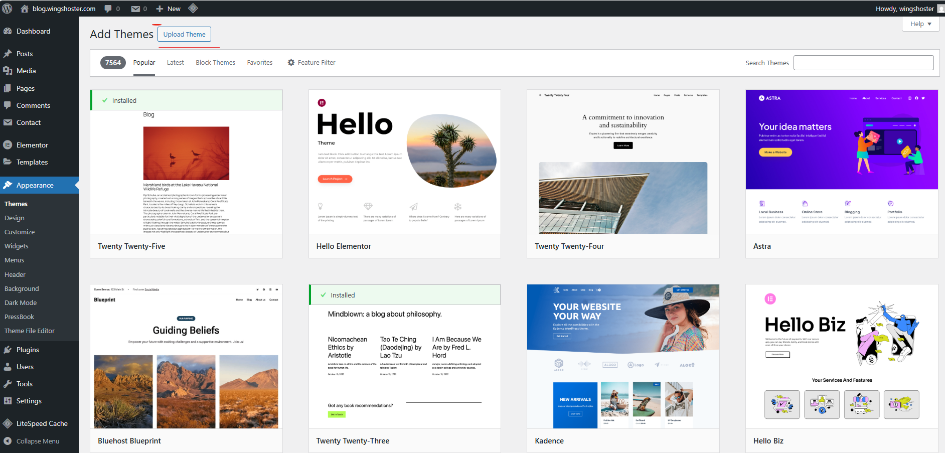 How to Manually Add a WordPress Theme via Dashboard or FTP