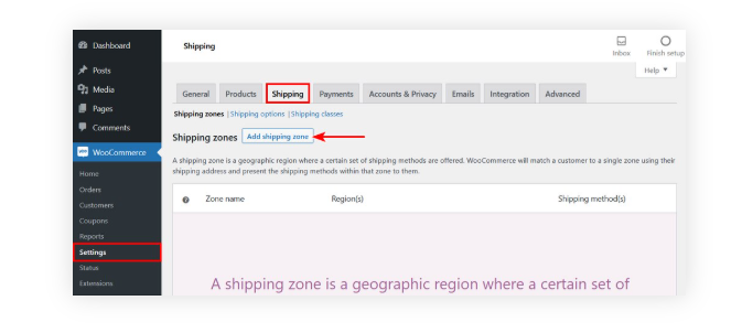 How to complex shipping options in WooCommerce